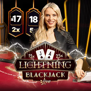 Dealer al tavolo di Lightning Blackjack